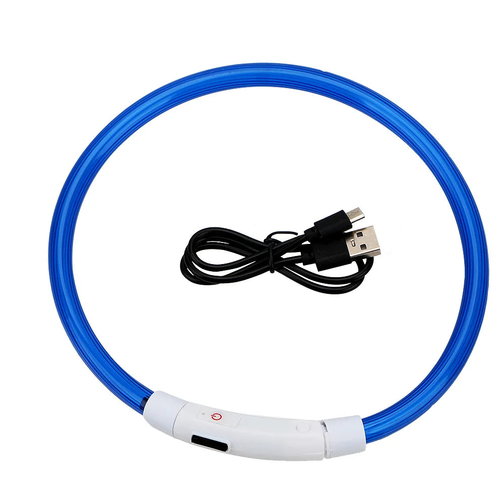 USB Rechargeable LED Glow Dog Collar