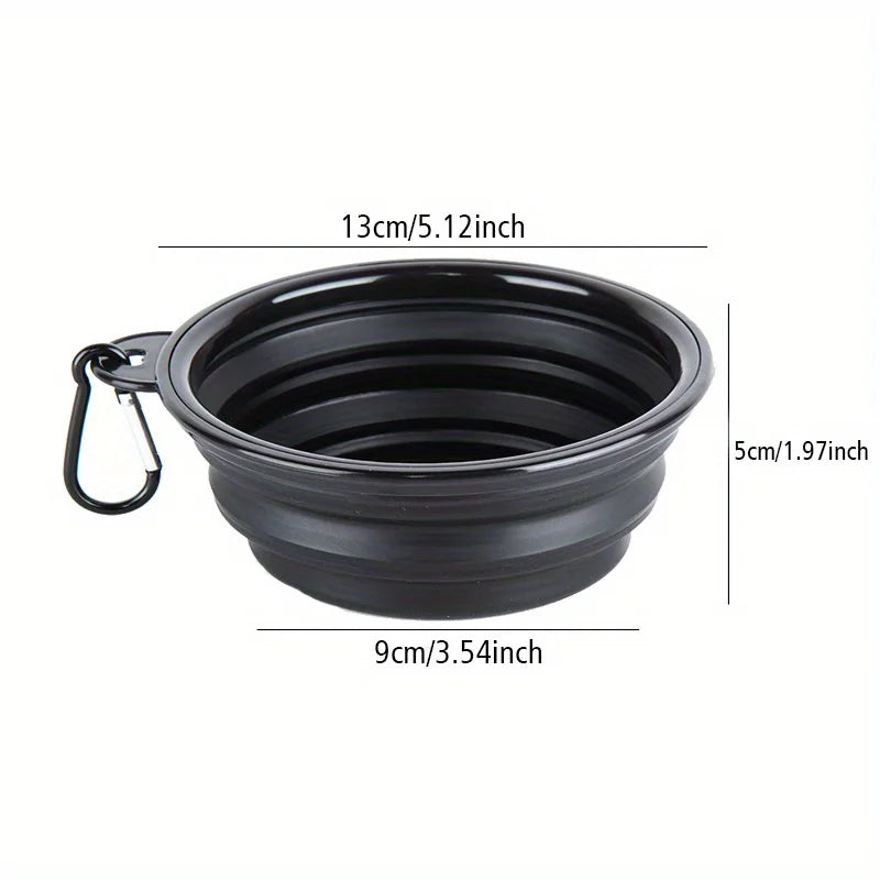 Folding Travel Bowl for Dogs – Portable Silicone Bowl