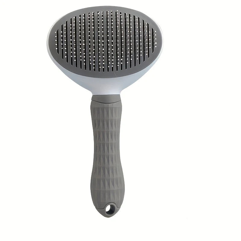 One-Button Self-Cleaning Grooming Brush for Dogs & Cats