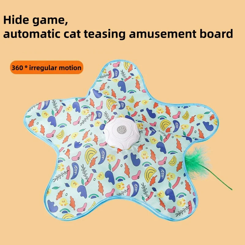 Interactive Hunting Carpet Cat Toy – Rotating Teaser
