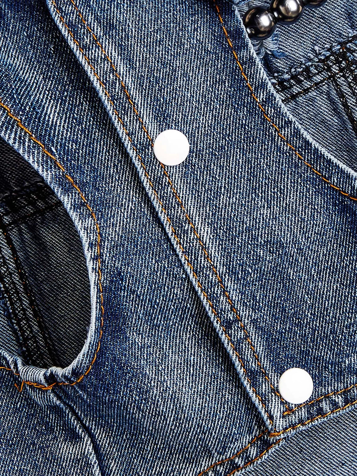 Blue Denim Jean Jacket for Dogs - product detail view