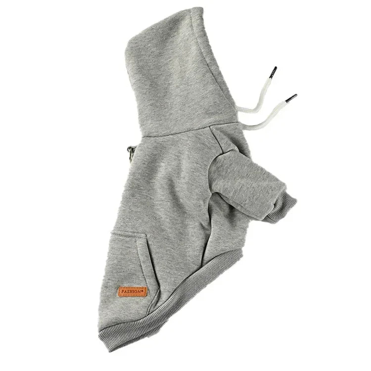 Fleece Dog Hoodie Outdoor Sweatshirt - product detail view