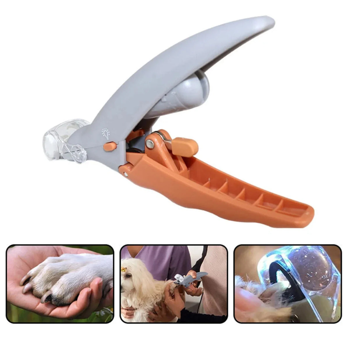 LED Light Pet Nail Clippers - product detail view