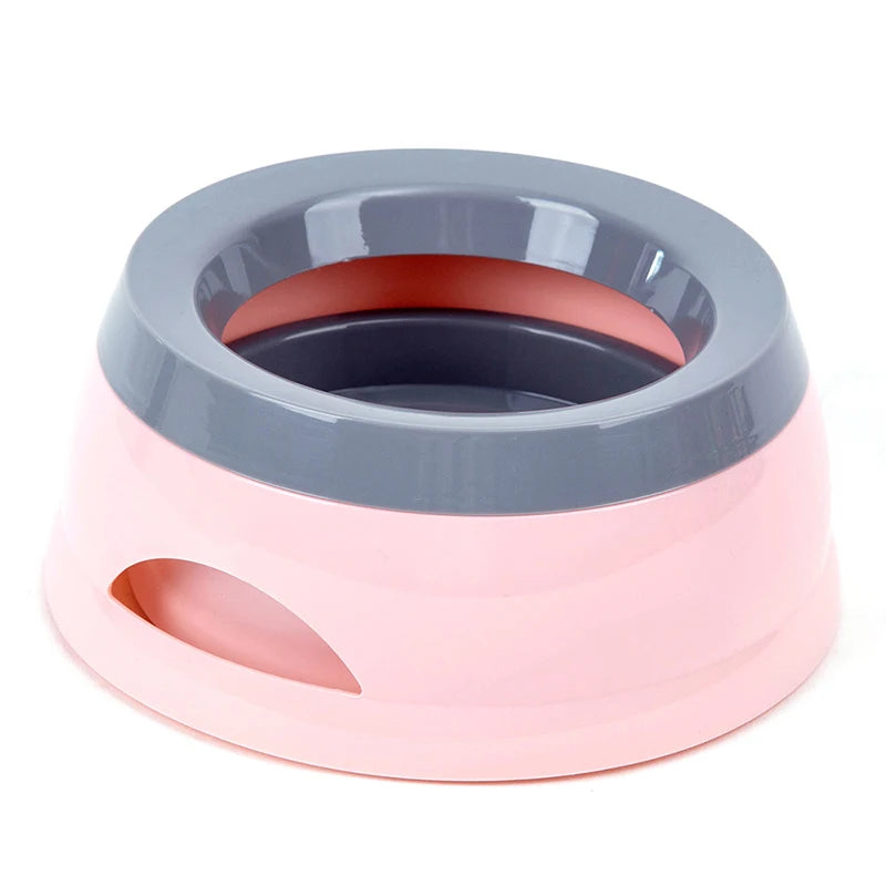 Floating No-Spill Pet Water Bowl - pet drinking from floating bowl