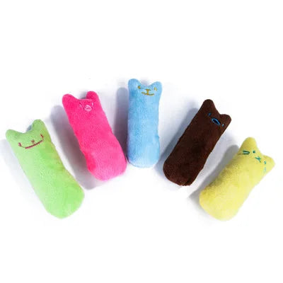 Catnip Plush Kick Toy for Cats - cat biting and kicking plush toy