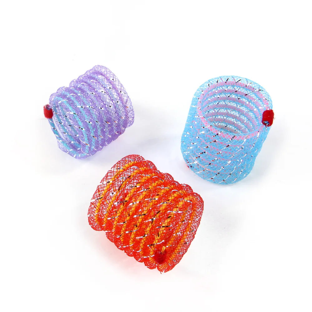 Coil Spring Cat Toy – Bouncy Kitten Play Springs