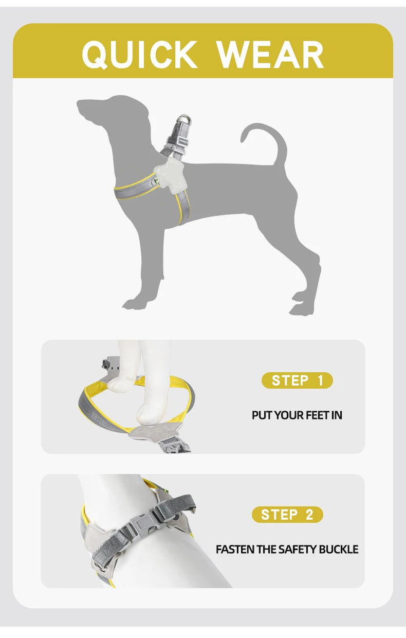 Reflective No-Pull Vest Harness for Small & Medium Dogs