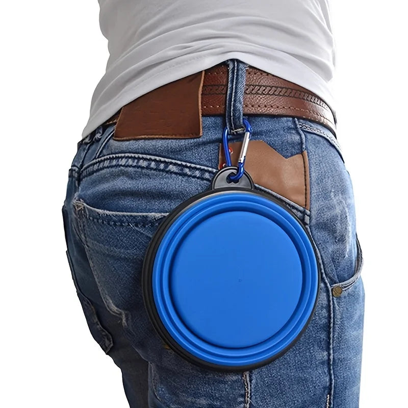 Collapsible TPR Travel Bowl for Pets - product detail view