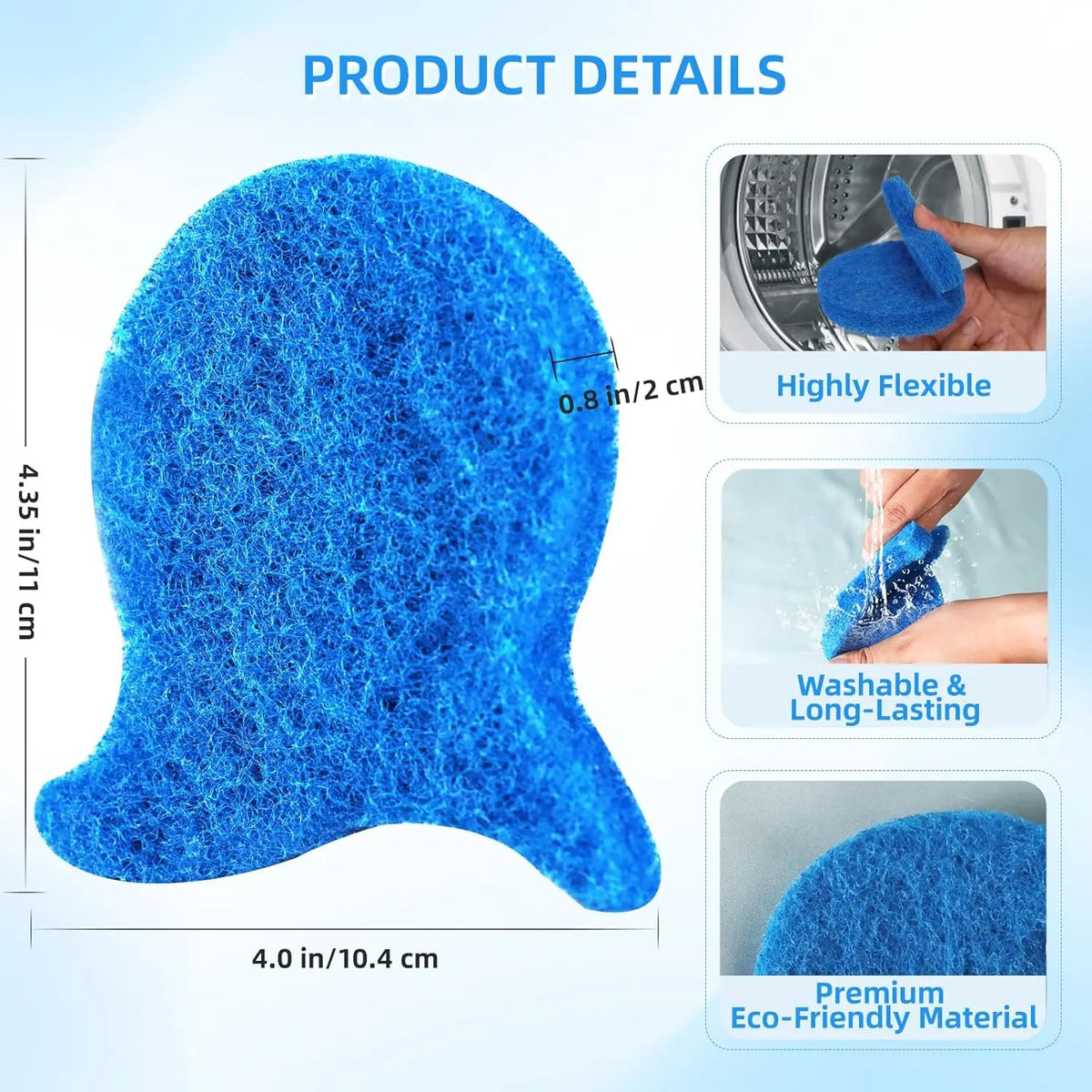Reusable Pet Hair Remover 6-Pack - product detail view