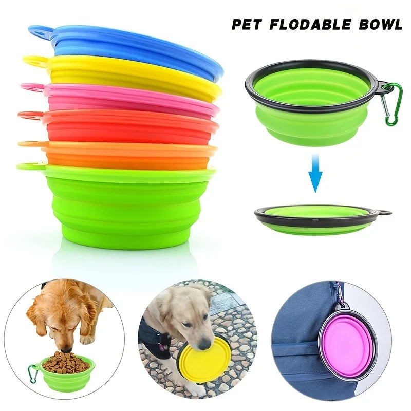 Collapsible TPR Travel Bowl for Pets - product detail view