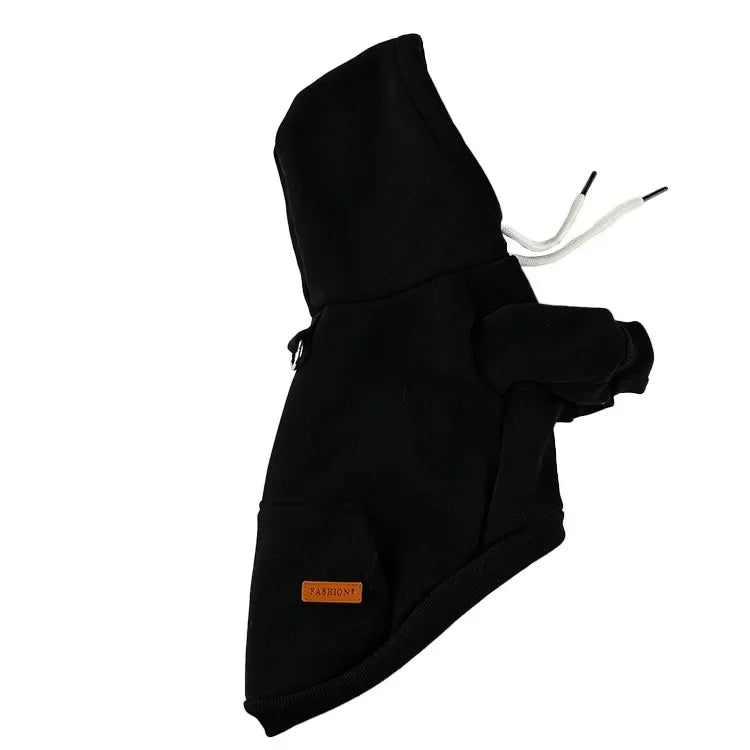 Fleece Dog Hoodie Outdoor Sweatshirt - product detail view