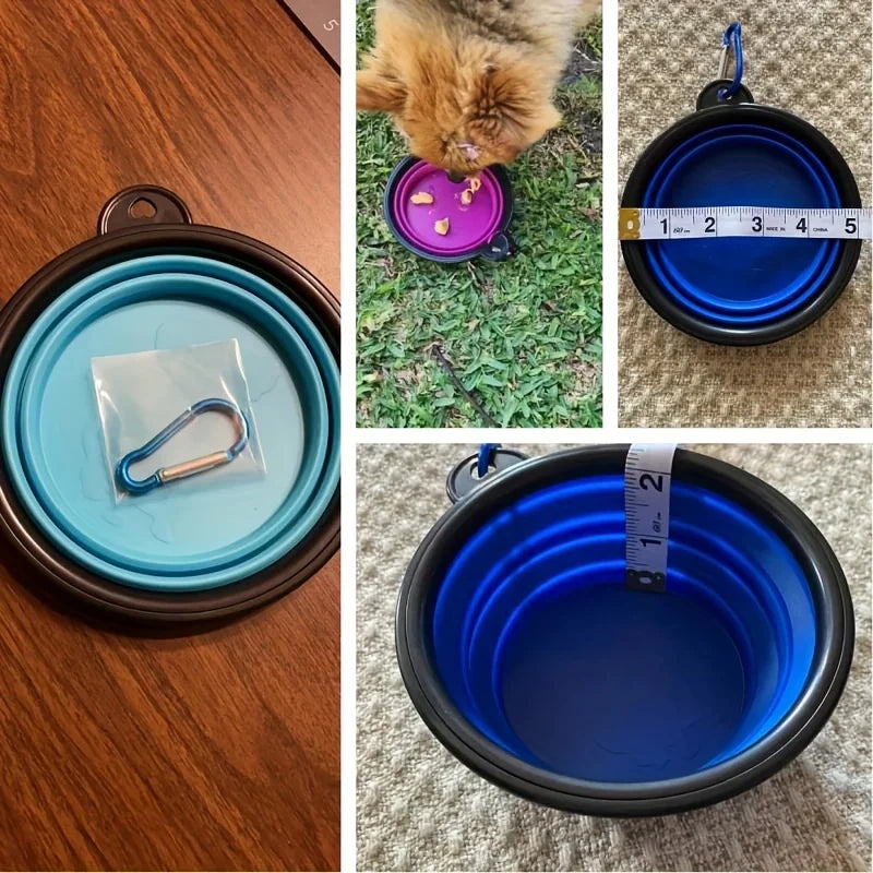 Collapsible TPR Travel Bowl for Pets - product detail view