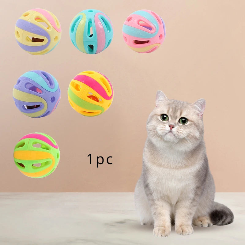 Bell Ball Cat Toy – Colorful Chase & Sound Toy