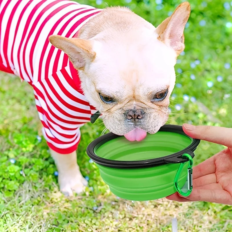 Collapsible TPR Travel Bowl for Pets - product detail view