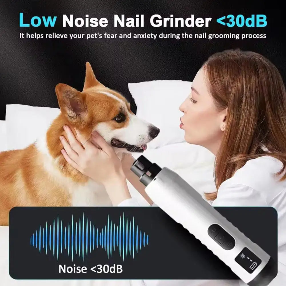 5-Speed Electric Nail Grinder for Dogs & Cats – Low Noise