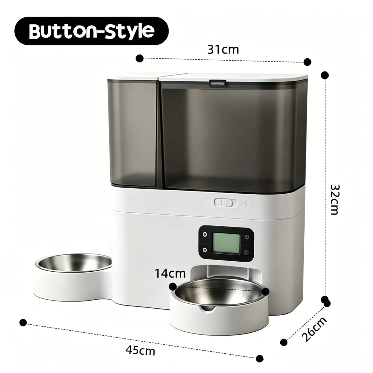 WiFi Automatic Pet Feeder with Camera – Smart Food & Water Dispenser