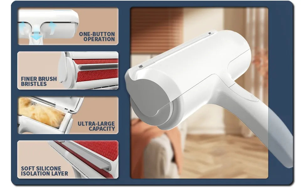 Self-Cleaning Pet Hair Remover Roller - product detail view