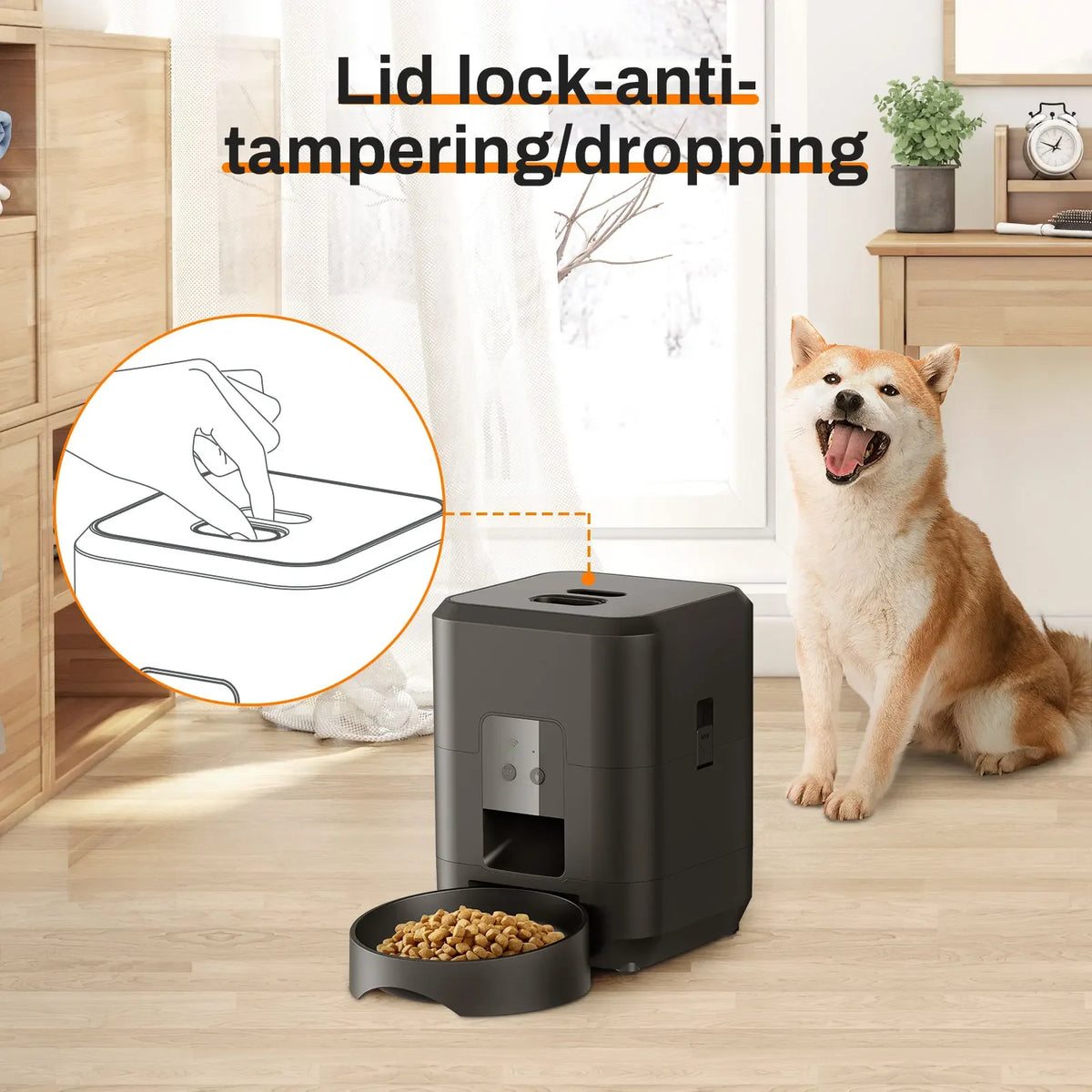 Smart Automatic Pet Feeder – Timed Slow Feed Dispenser