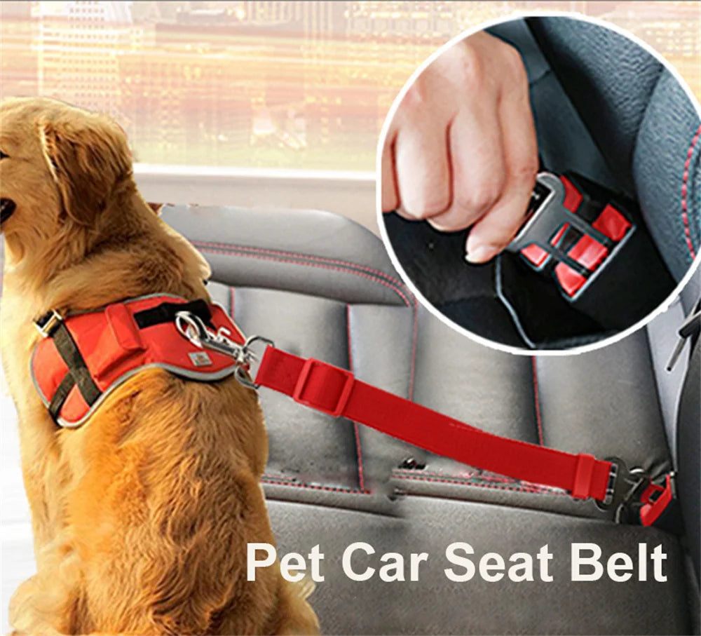 Adjustable Car Seat Belt for Pets - product detail view