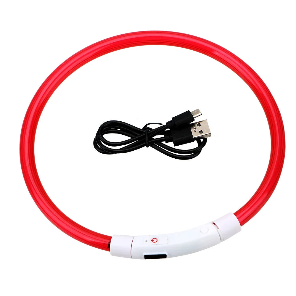 USB Rechargeable LED Glow Dog Collar