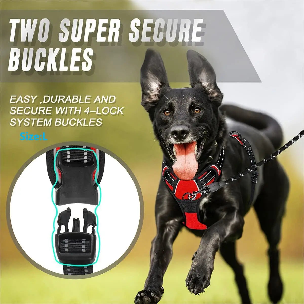 No-Pull Front Clip Harness - product detail view