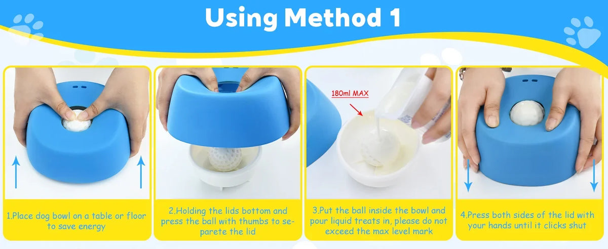Slow Lick Bowl for Dogs – Anti-Choking Treat Mat