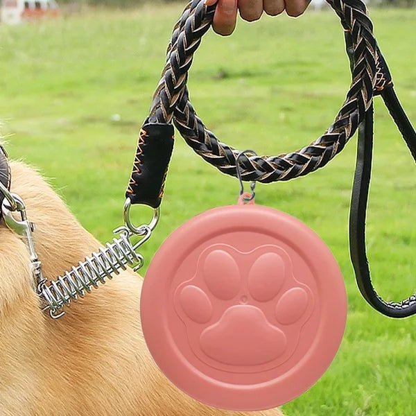 2-in-1 Portable Travel Bowl for Dogs - close-up of dual food and water compartments