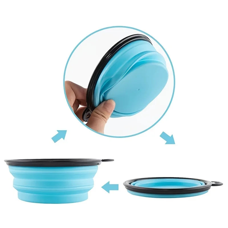 Collapsible TPR Travel Bowl for Pets - product detail view