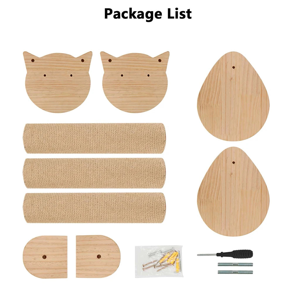 Wall-Mounted Cat Scratching Post - product detail view
