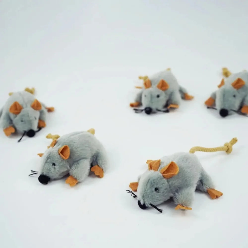 Realistic Plush Mouse Cat Toy - product detail view