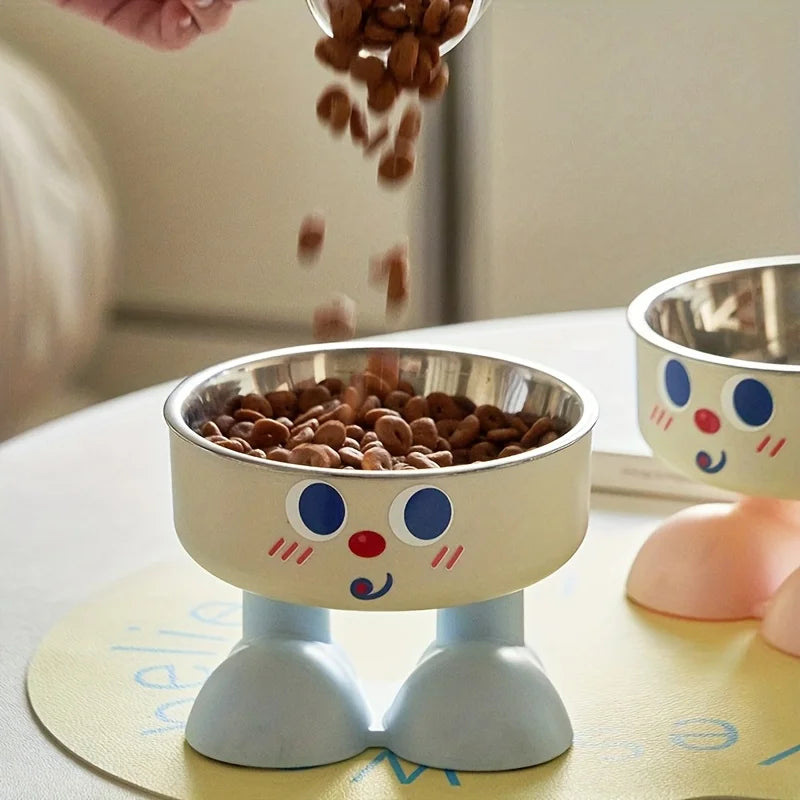 Elevated Stainless Steel Pet Bowl - product detail view