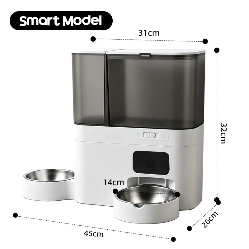 WiFi Automatic Pet Feeder with Camera – Smart Food & Water Dispenser