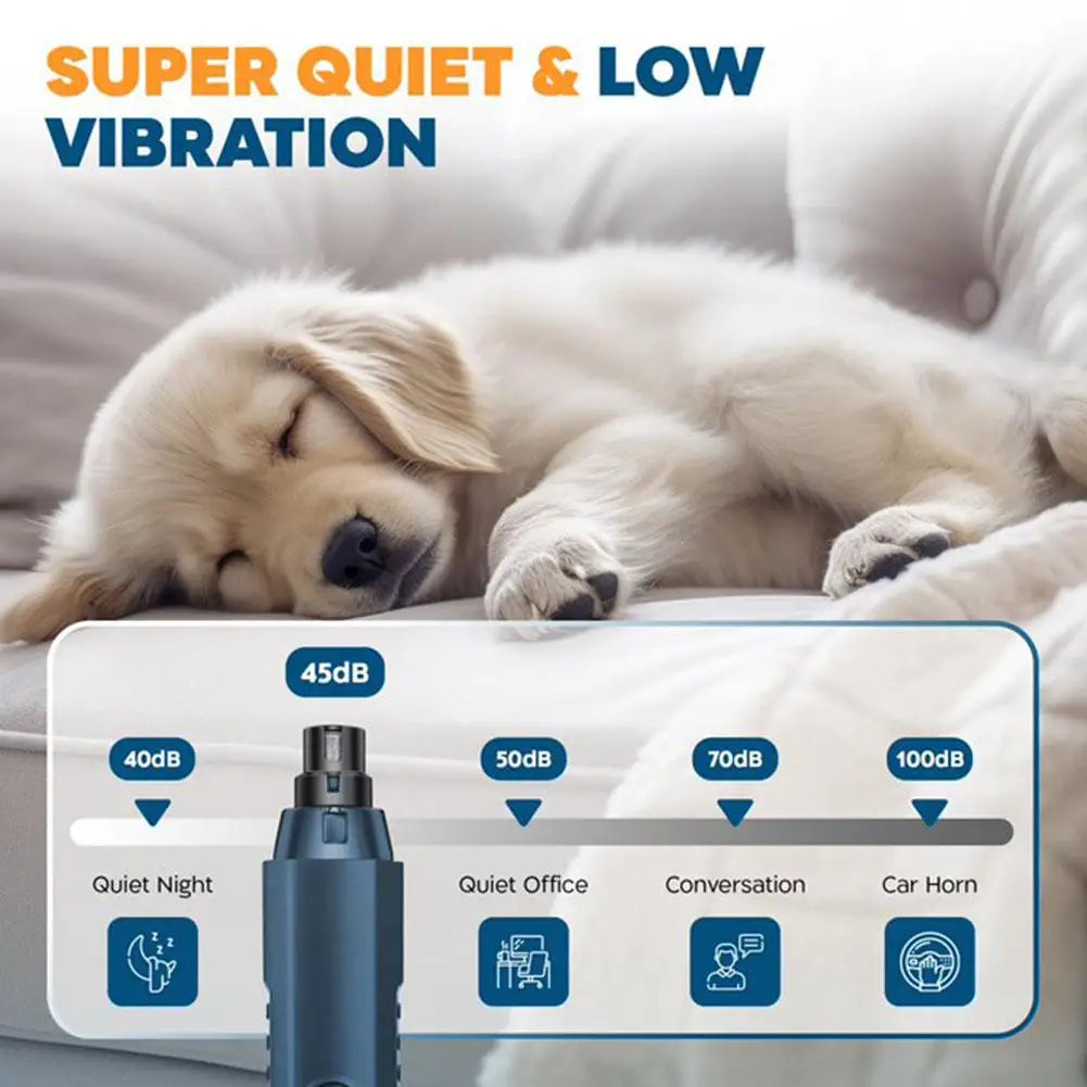 5-Speed Electric Nail Grinder for Dogs & Cats – Low Noise