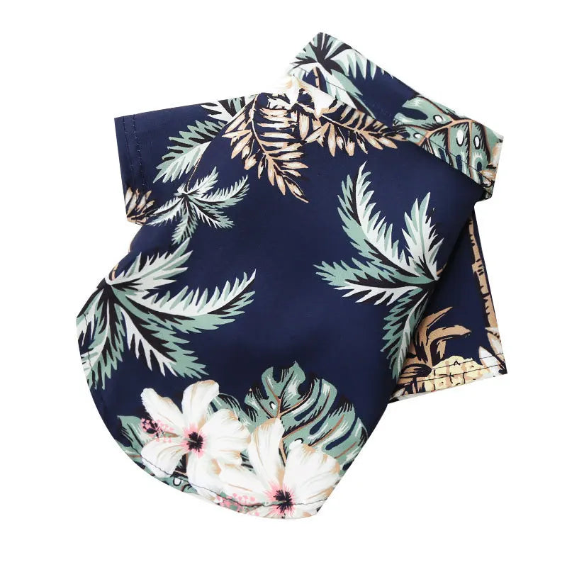 Hawaiian Print Dog Shirt - product detail view