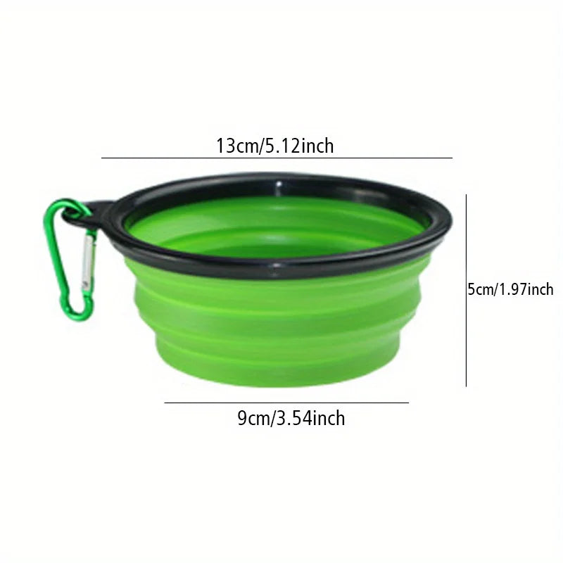 Folding Travel Bowl for Dogs – Portable Silicone Bowl