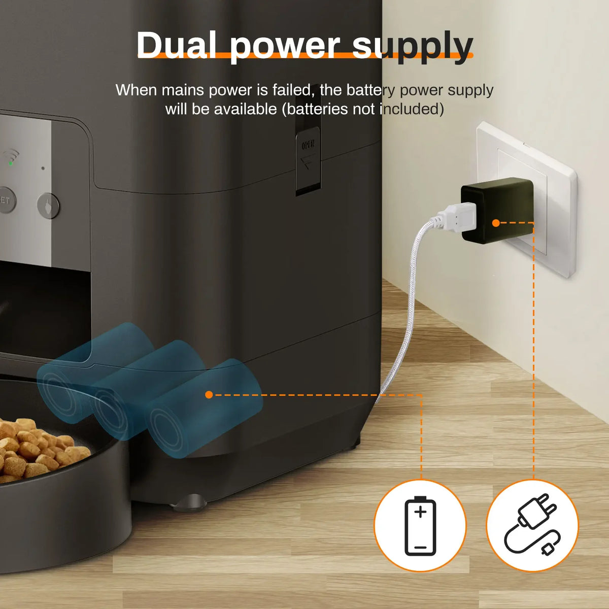 Smart Automatic Pet Feeder – Timed Slow Feed Dispenser