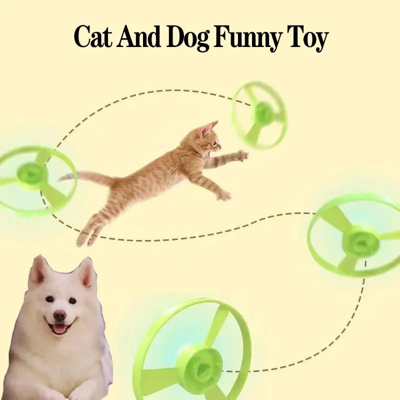 Flying Disc Launcher Cat Toy - product detail view