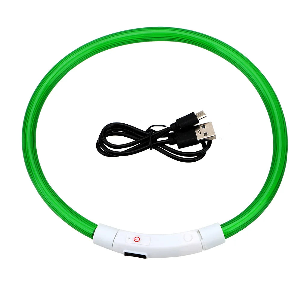 USB Rechargeable LED Glow Dog Collar