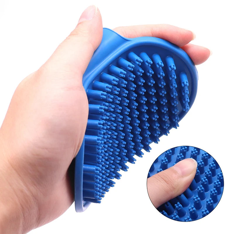 Rubber Bristle Grooming Comb - product detail view