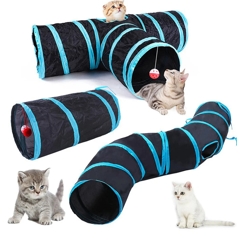 Foldable Cat Play Tunnel - product detail view