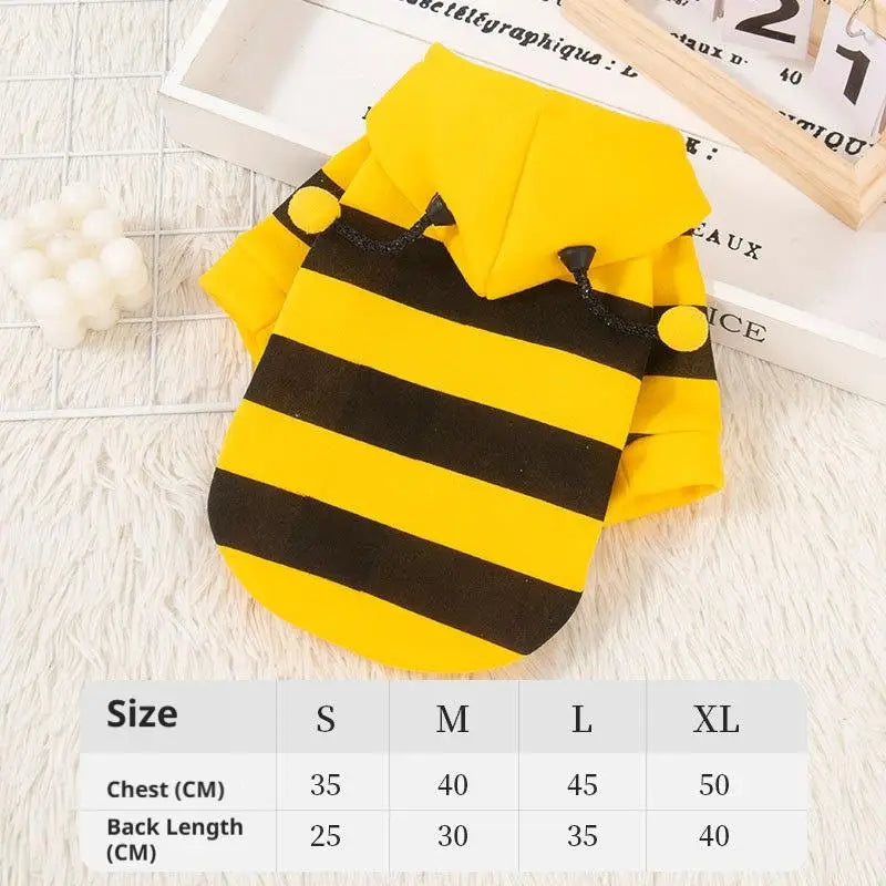 Bee Costume Hoodie for Pets - product detail view