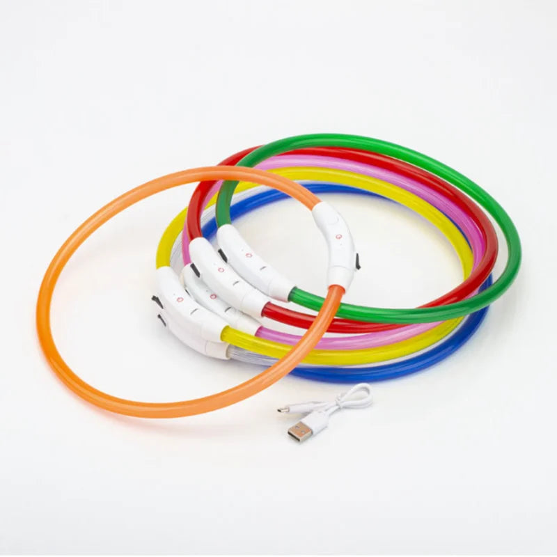 USB Rechargeable LED Glow Dog Collar