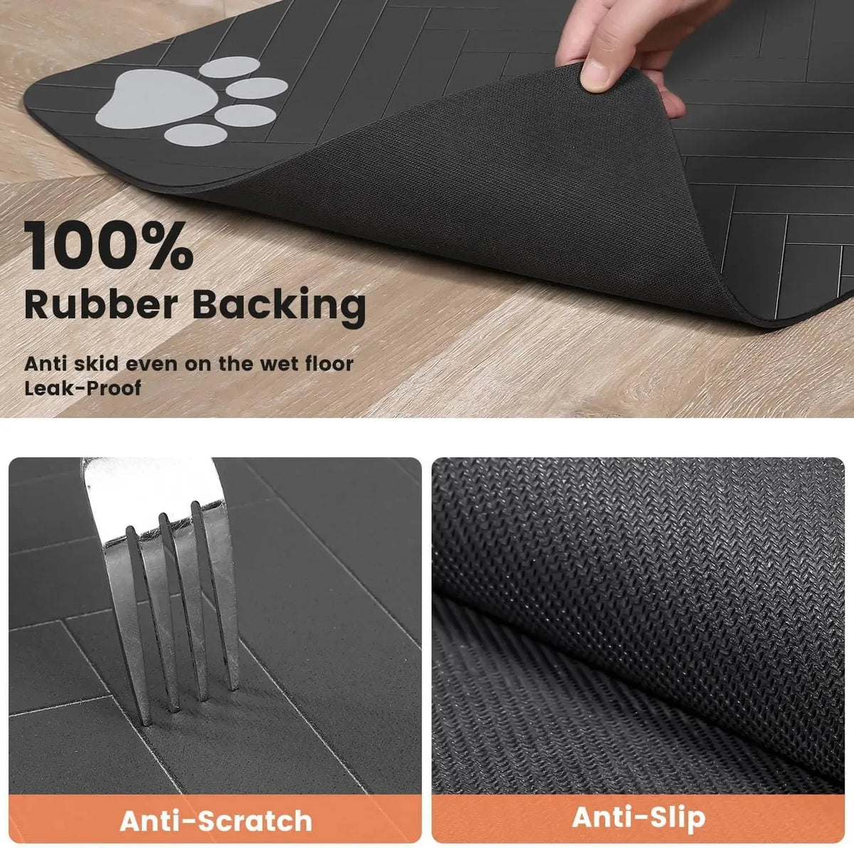 Absorbent Waterproof Feeding Mat - product detail view