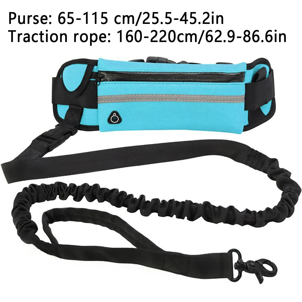 Hands-Free Running Leash with Waist Bag - product detail view