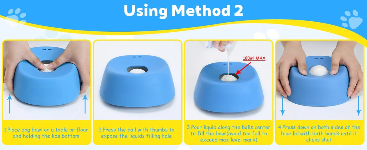 Slow Lick Bowl for Dogs – Anti-Choking Treat Mat