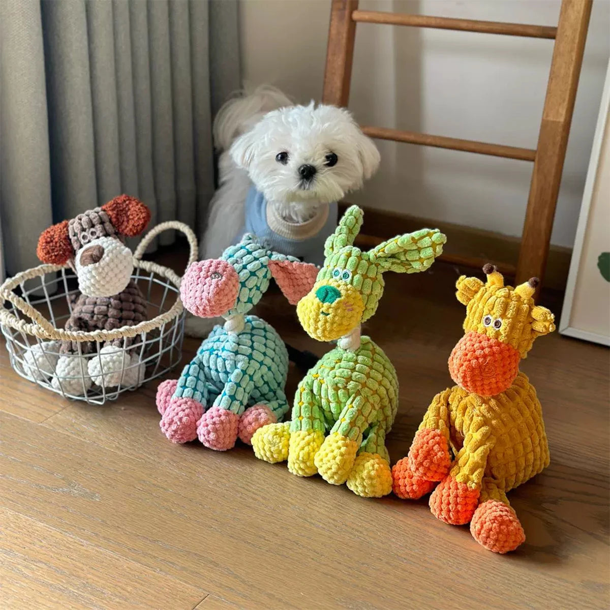 Squeaky Donkey Plush Toy for Dogs - product detail view
