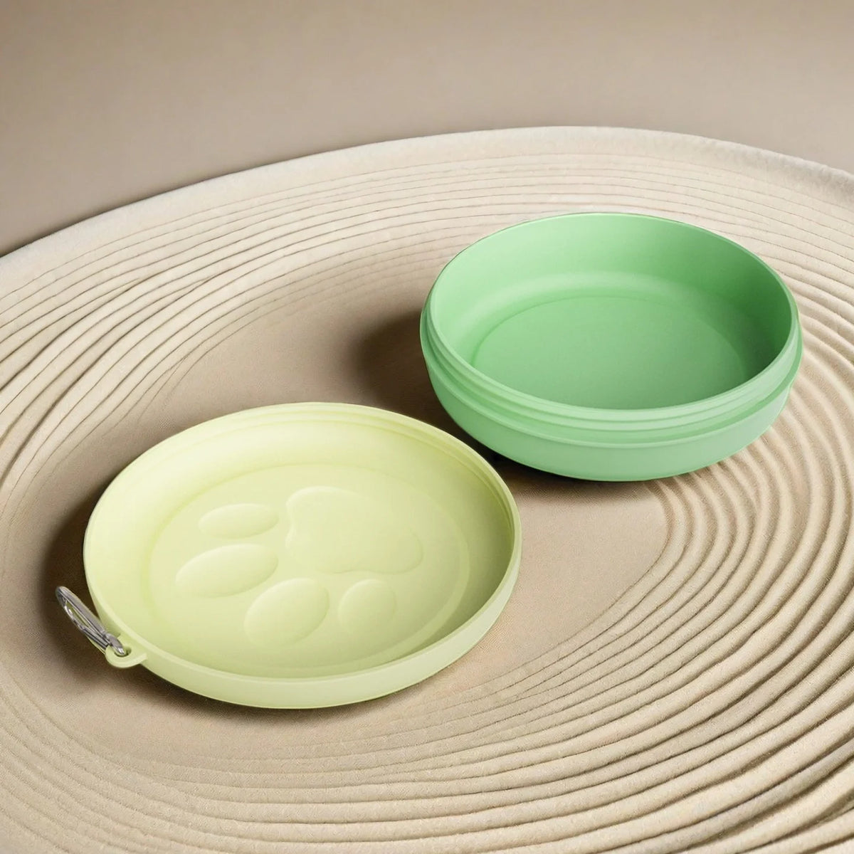 2-in-1 Portable Travel Bowl for Dogs - dog eating from travel bowl outdoors