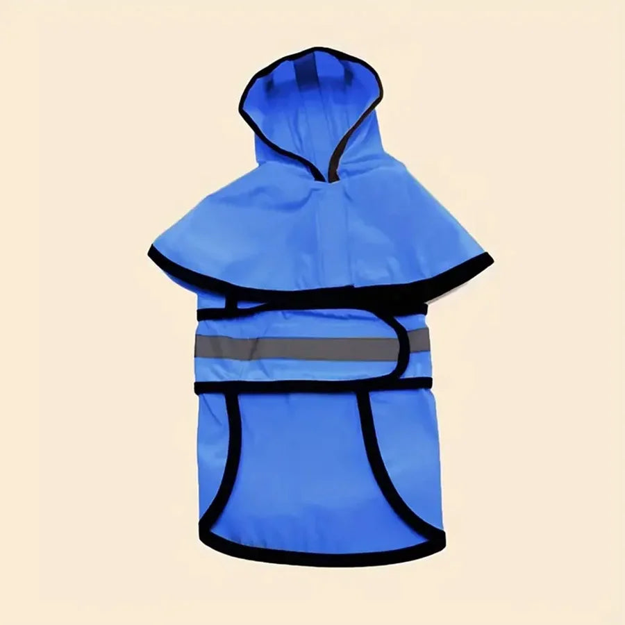 Adjustable Waterproof & Windproof Dog Raincoat - product detail view