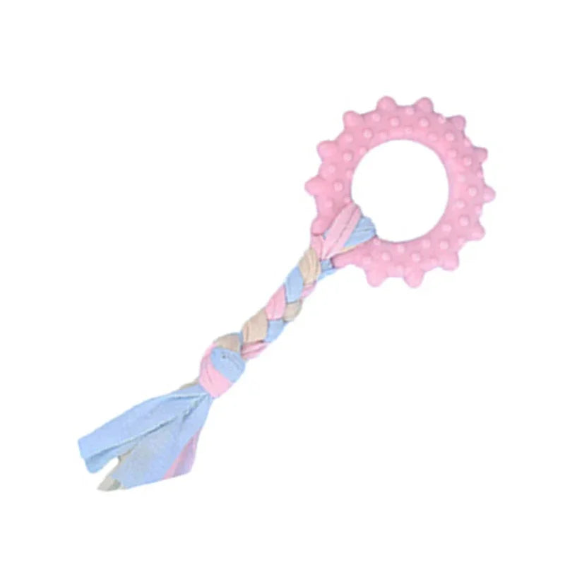 Rubber Bone & Treat Ball Chew Toy Set - product detail view