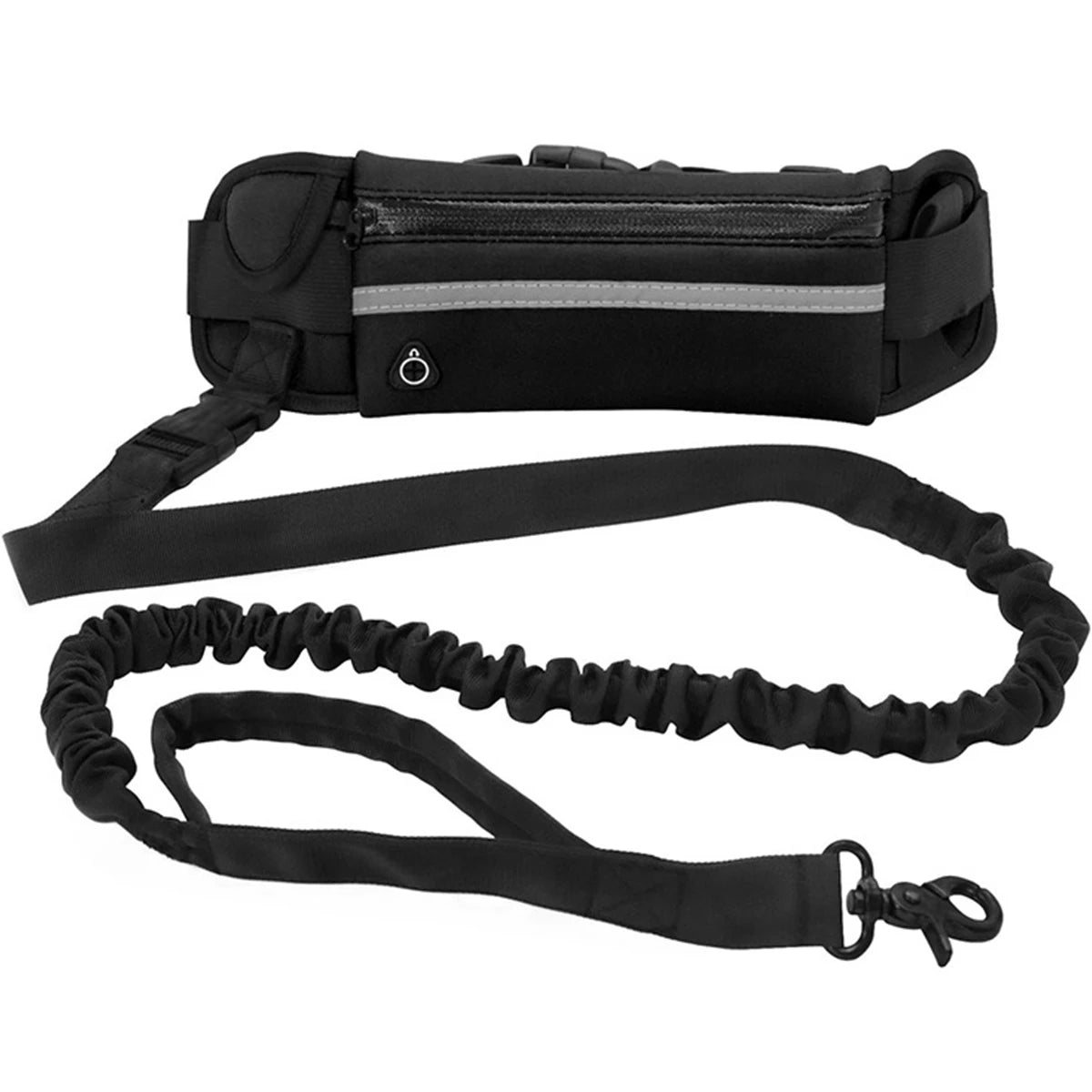 Reflective Hands-Free Running Leash with Waist Bag